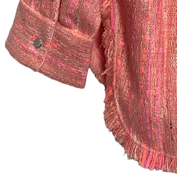 IRO Founda Fringed Bouclé Shirt Jacket - Picture 6 of 11